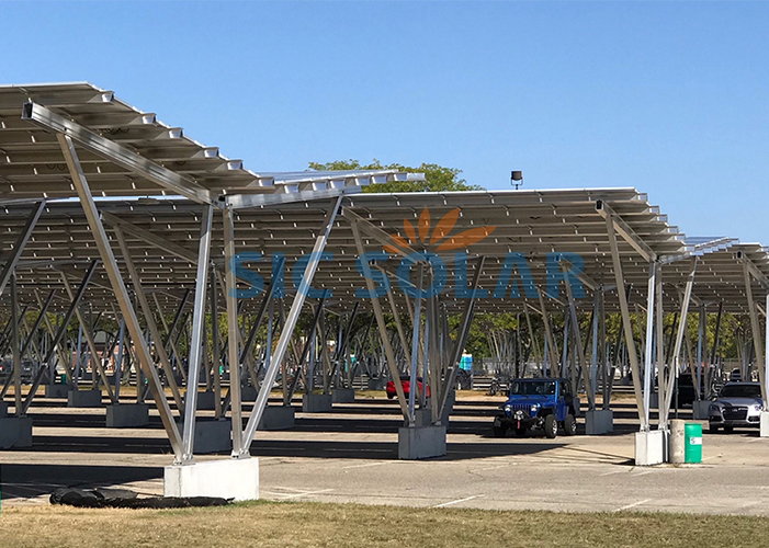 Commercial solar carports