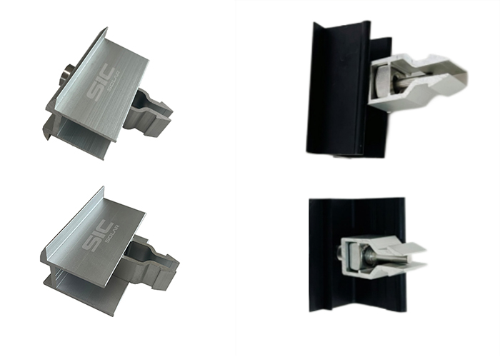 adjustable black/silver solar panel clamps adjustable black/silver solar panel clamps