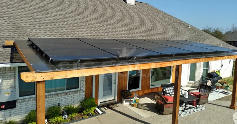 patio roof solar panels