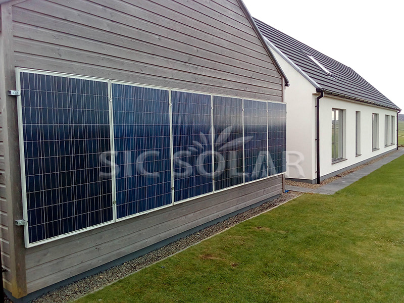 mounting solar panels on wall