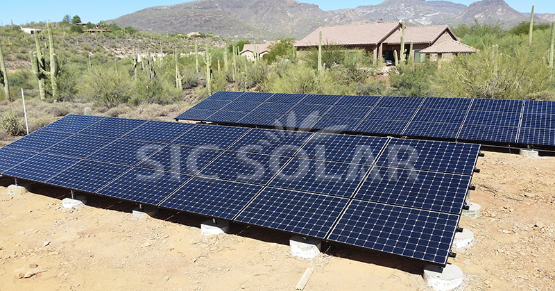 ground mounted solar structure