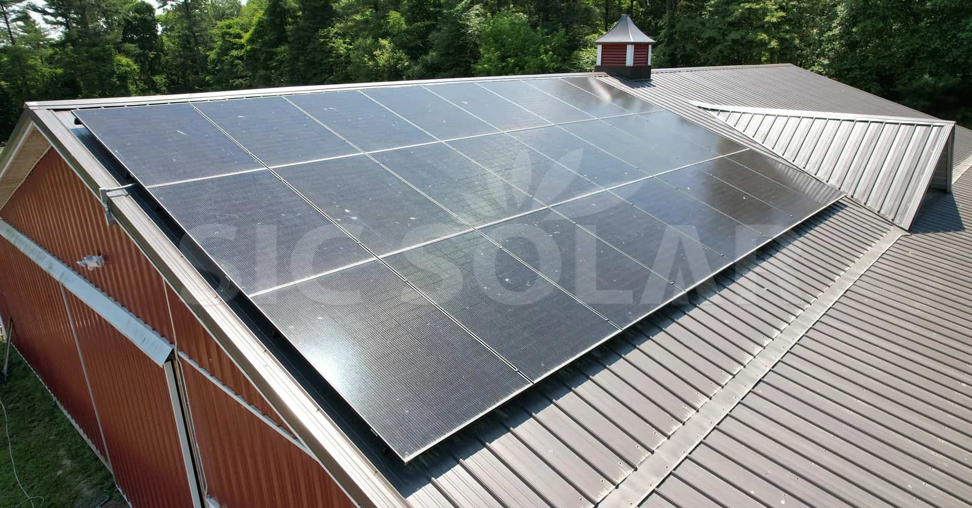 metal roof solar panel mounting structure