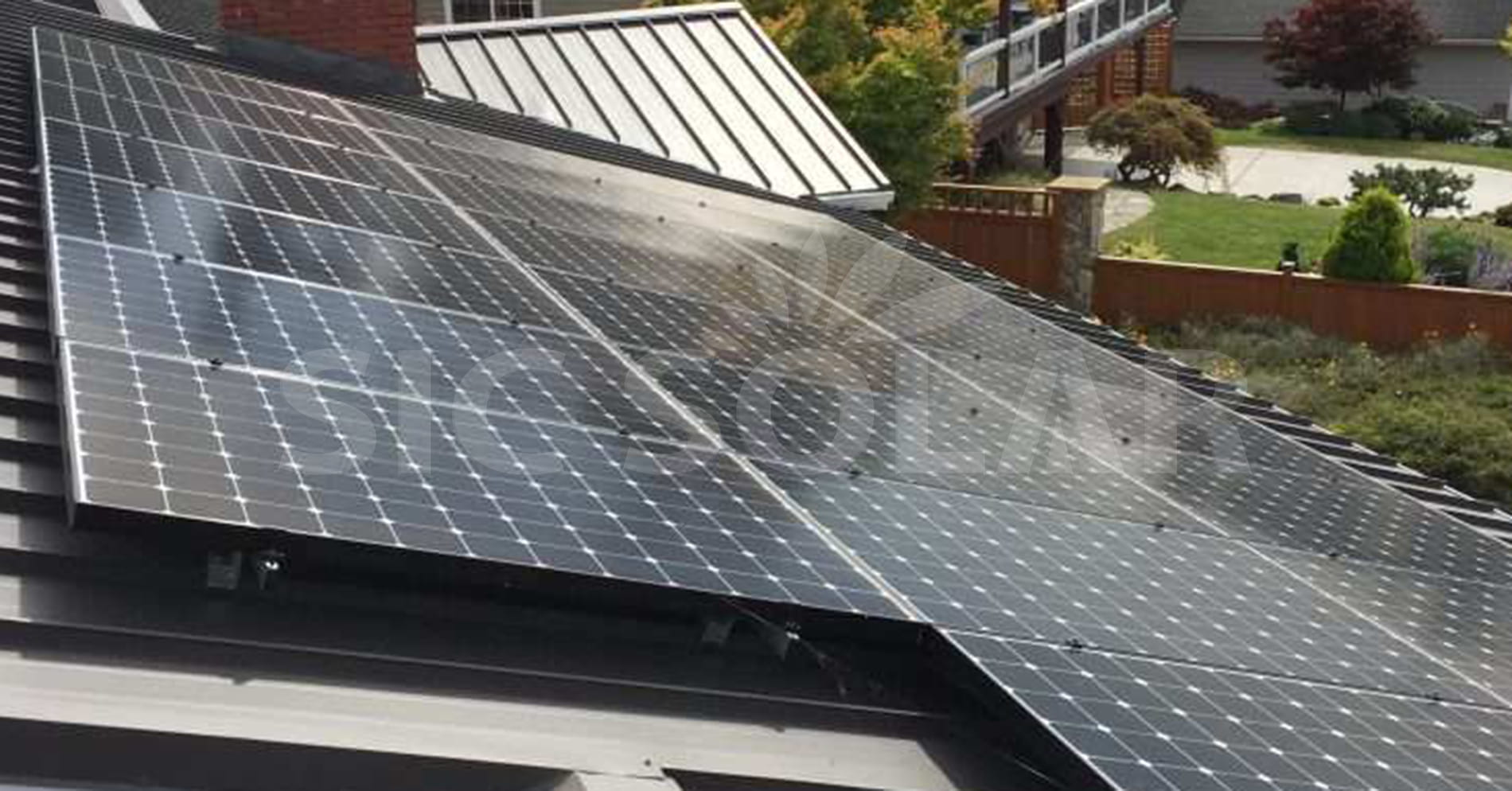 solar roof mounting system