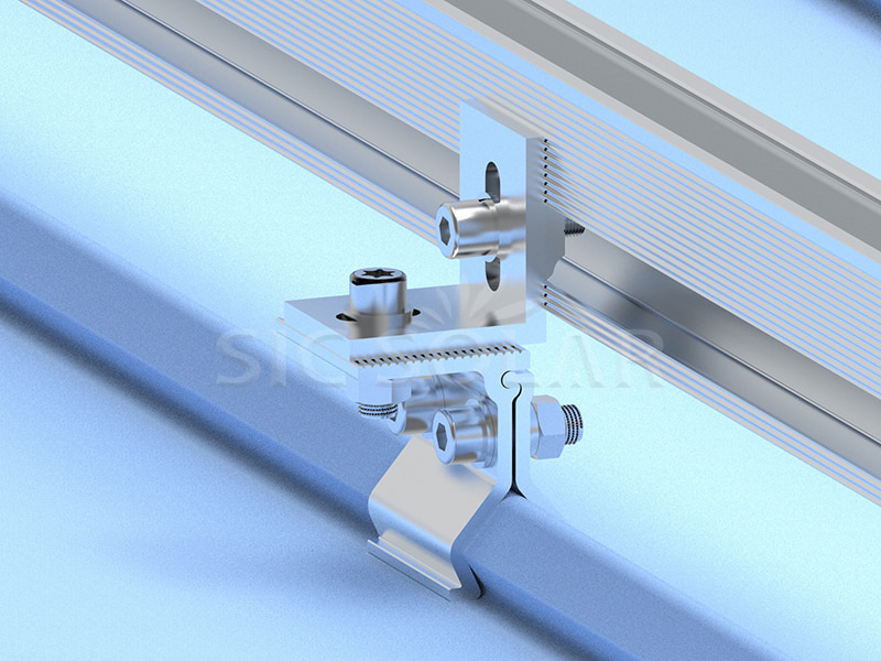 solar tile roof mounting