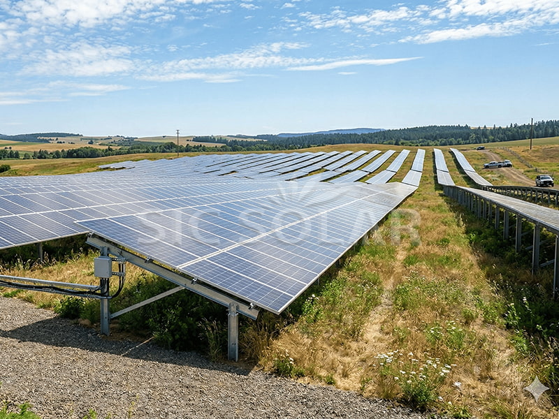 ground mounted solar array