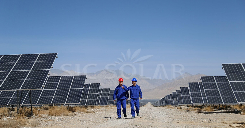 pole mount solar ground system