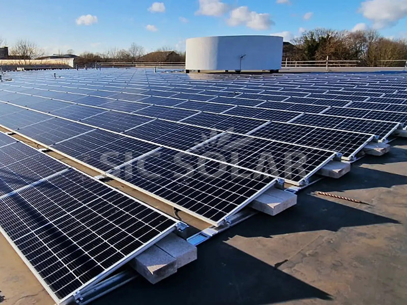 Rangka Bumbung Rata Pv Solar 500KW Di Poland