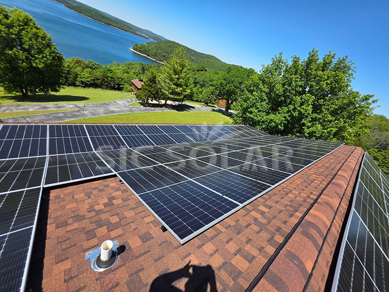 Kurungan Pemasangan Solar Bumbung Jubin 100KW Di Amerika Syarikat