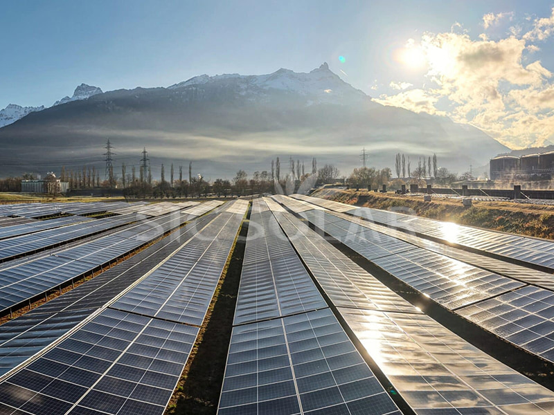 2MW Ground Mounted Solar Structure In Switzerland