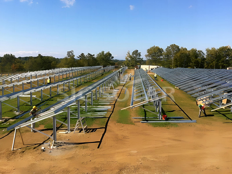 Bingkai Pemasangan Tanah Panel Suria 1MW Di Amerika Syarikat
