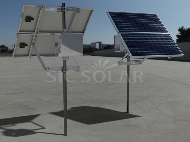 Pendakap Suria Dipasang Tiang Rumah 2KW Di Romania