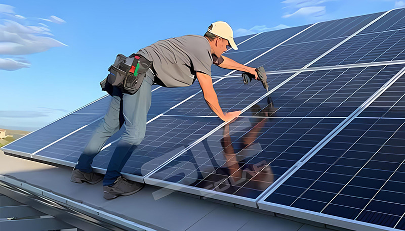 Projek bumbung Asfalt 30kw baharu SIC terletak di Afrika Selatan