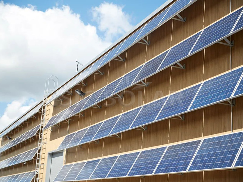 Sistem Pemasangan Dinding Panel Suria 30KW Di China