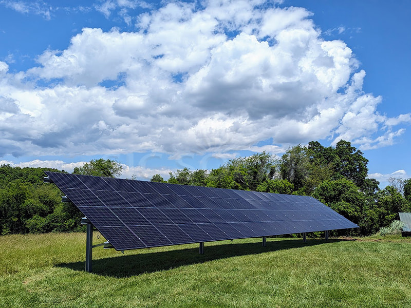 Struktur Lekap Tanah Pv Keluli Karbon 50KW Di Thailand