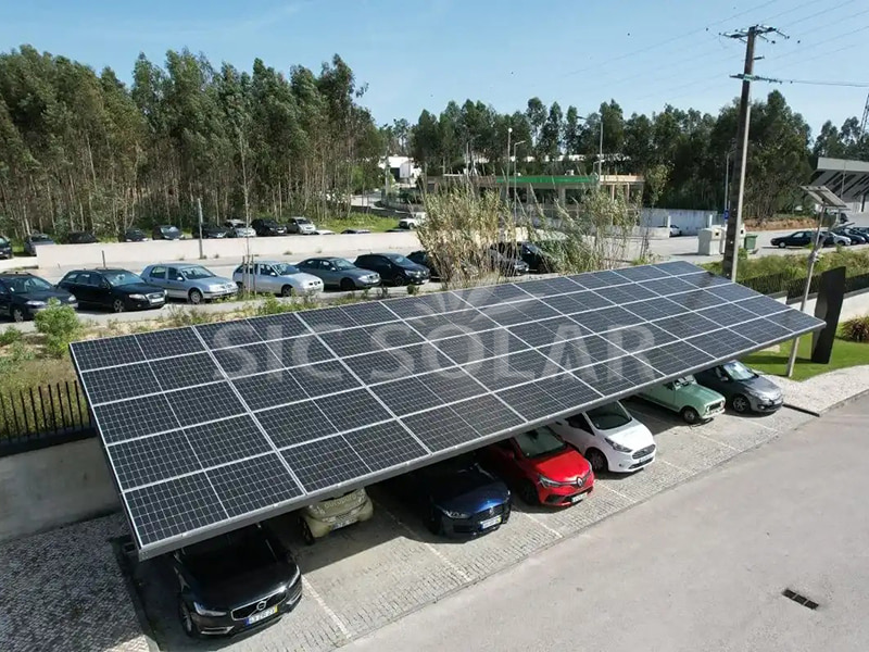 Kurungan Pemasangan Solar Carport Kalis Air 50KW Di Sepanyol