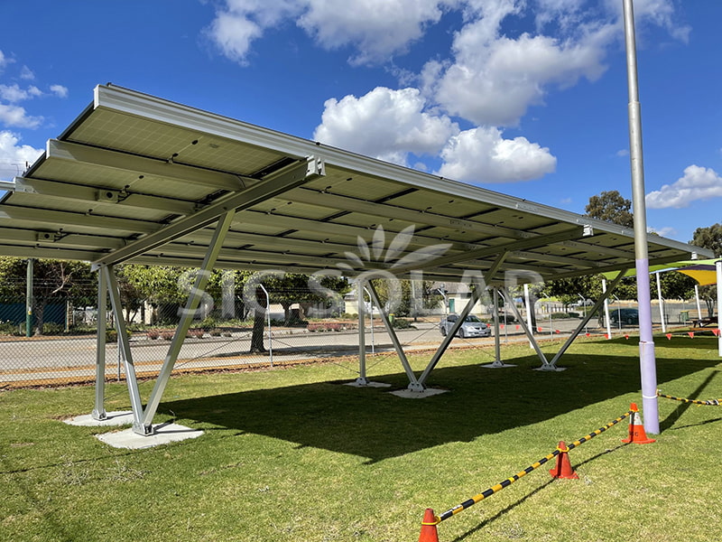 Kerangka Carport 50KW Untuk Panel Suria Di Malaysia