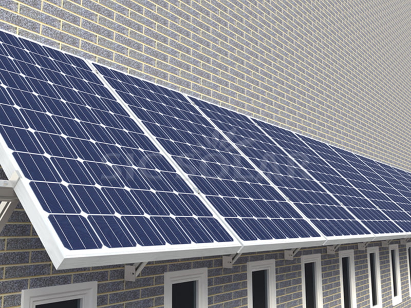 Sistem Pemasangan Dinding Panel Suria 10KW Di Jerman