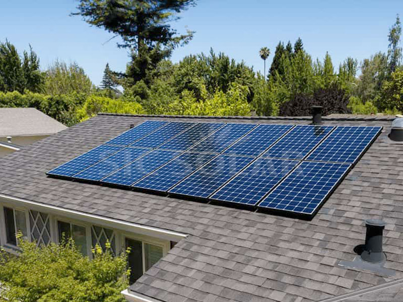 Sistem Pemasangan Panel Suria Bumbung Kayap 7KW Di AS