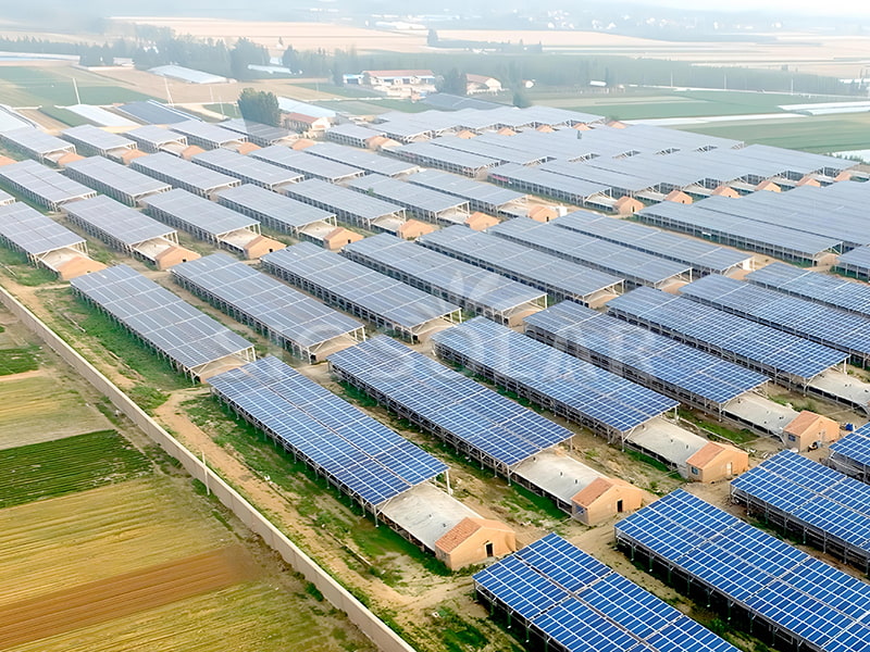Sistem pemasangan solar 15MW untuk agrivoltaics di China