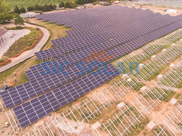 Sistem pemasangan tanah pv solar 7MW di Poland