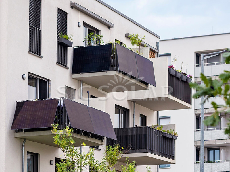 Pendakap Pelekap Dinding Balkoni Boleh Laras 3KW Solar Di Amerika Syarikat