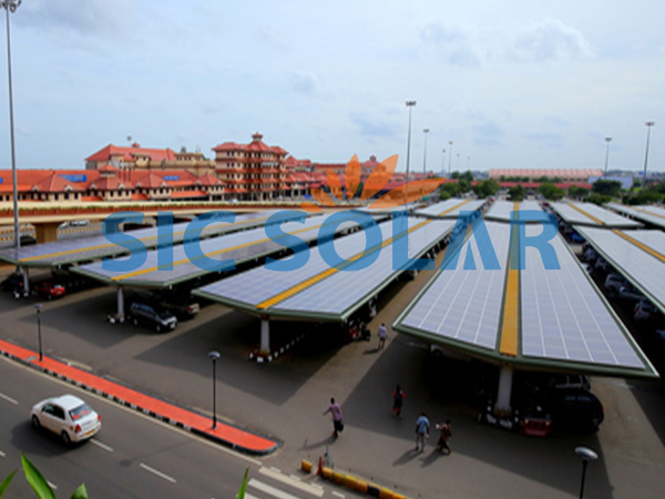 6.4 MW PV Mounting Carport Di India