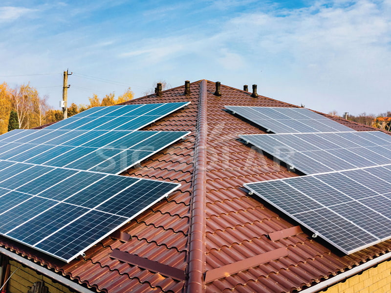 Panel Suria 40KW Untuk Bumbung Jubin Seramik Di Amerika Syarikat