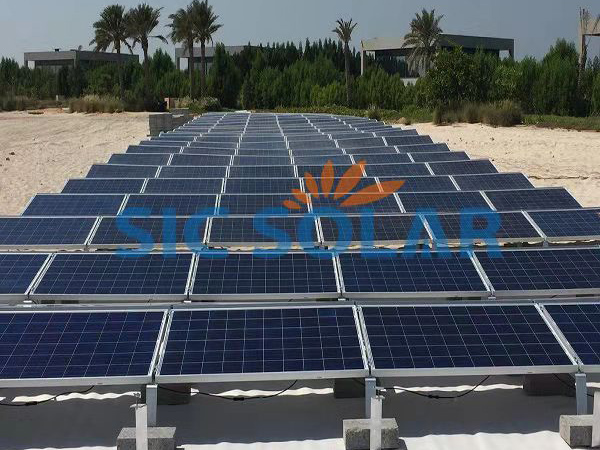 Struktur pelekap balas 3MW PV di Dubai | Sic-solar.com